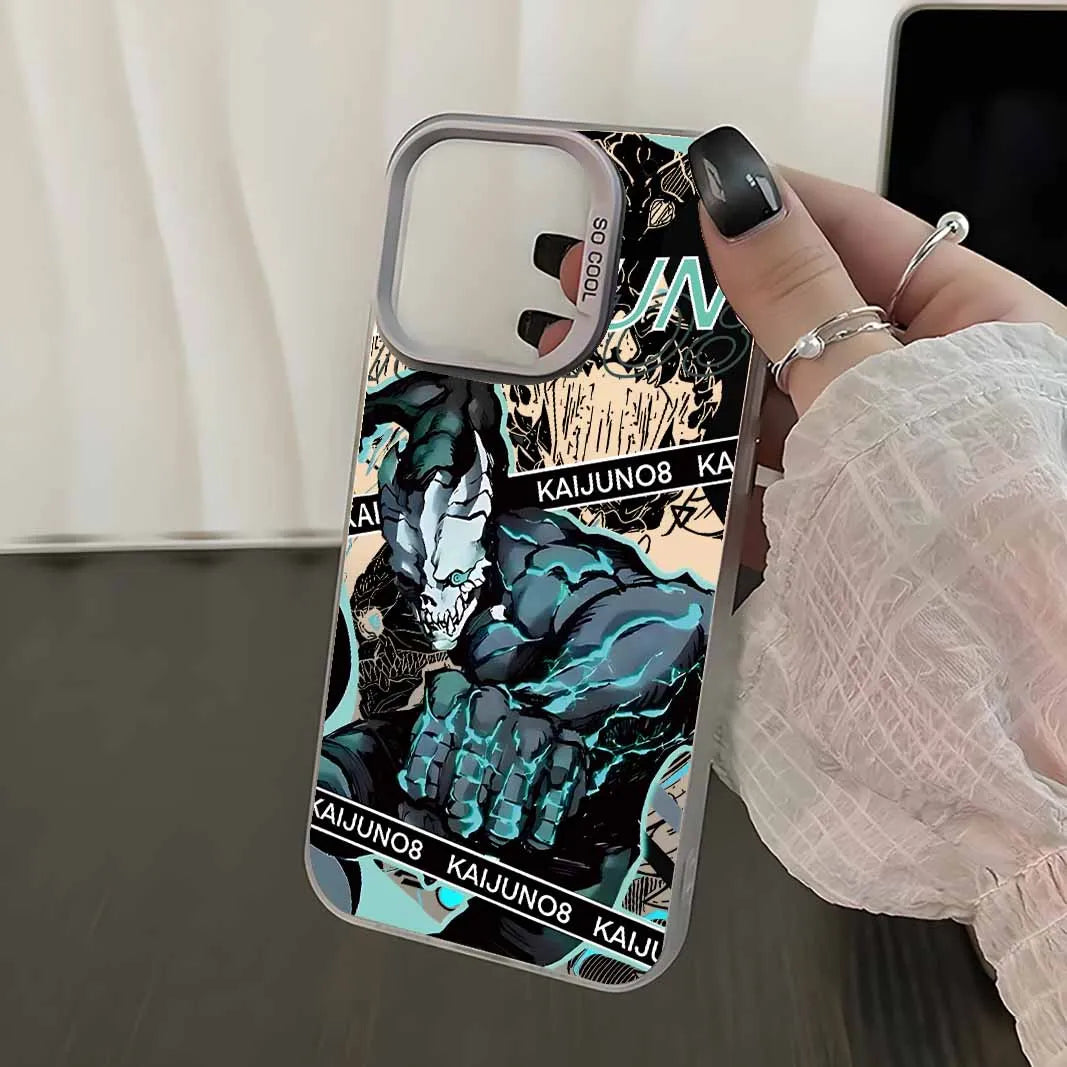 Hot blooded Anime Kaiju No. 8 Cover For Xiaomi Redmi Note 14 13 12 11E 11S 11 10 Pro Plus Lite Max Colorful Silver Phone Case