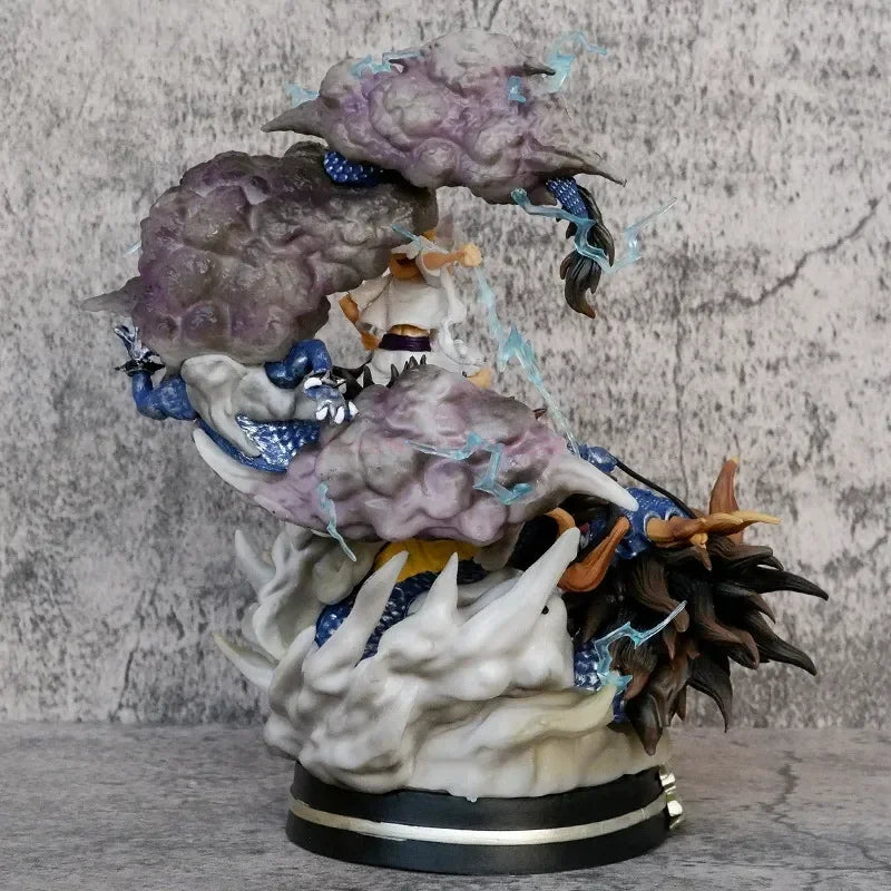 23cm One Piece Figures Luffy Vs Kaidou Anime Figures Luffy Gear 5 Statue Nika Luffy Figurine Gk Figurine Model Doll Toys Gift