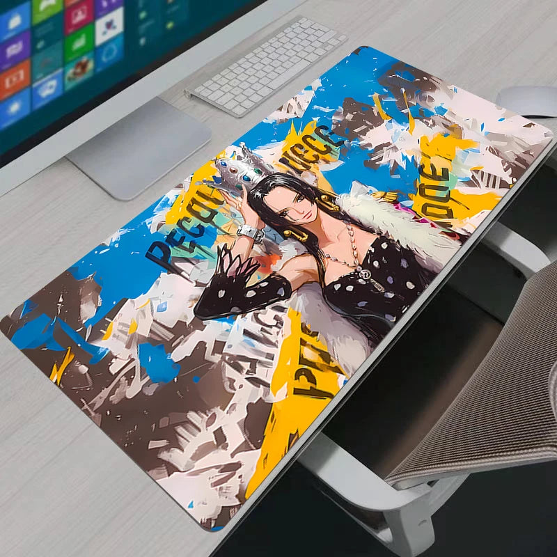 One Piece Boa·Hancock Anime Mouse Pad HD Print Computer Gamer Locking Edge Mousepad XXL Keyboard PC Mice Mats Pad For LOL Csgo