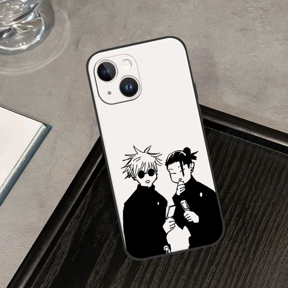 J-Jujutsu K-Kaisen Phone Case For IPhone 11,12,13,14,15,16,XS,XR,X,Mini,Pro,Max,Plus,Shell,Cover