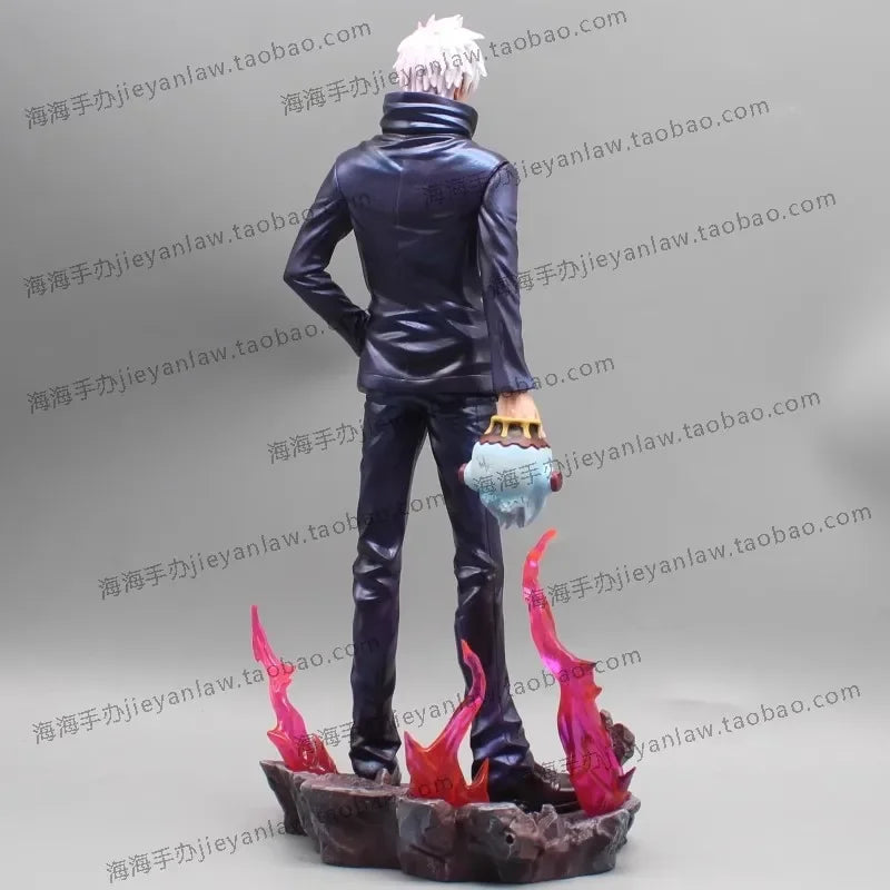 Jujutsu Kaisen Anime Figures Satoru Gojo Figure 2 Heads 2 Arms Action Figurine Statue Collection Ornament Model Christmas Gifts