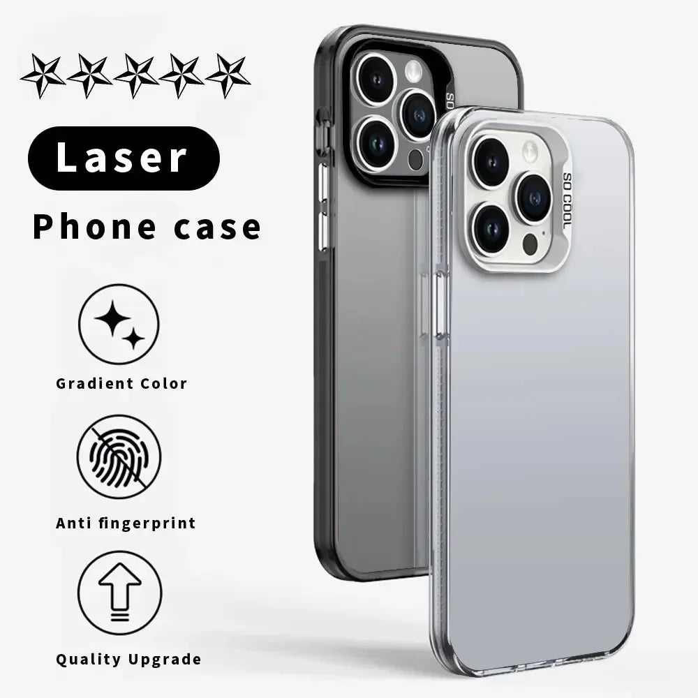 1PC Solo Leveling Cool Anime Phone Case Phone Case IMD color silver shell For iPhone 16 15 14 13 12 11 Pro Max Plus