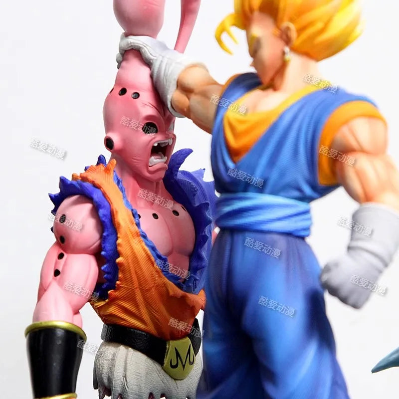 NEW Son Goku Figure Dragon Ball Anime Super Saiyan Goku Vs Majin Buu Action Figures Statue Collection Model Kids Toys Birthday