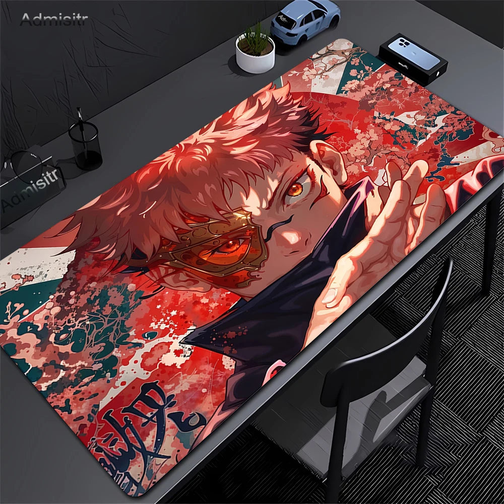 Jujutsu Kaisen Satoru Gojo Mousepad HD Printing Computer Gamers Locking Edge Non-slip Mouse Pad XXL 90x40cm Keyboard PC Deskmat