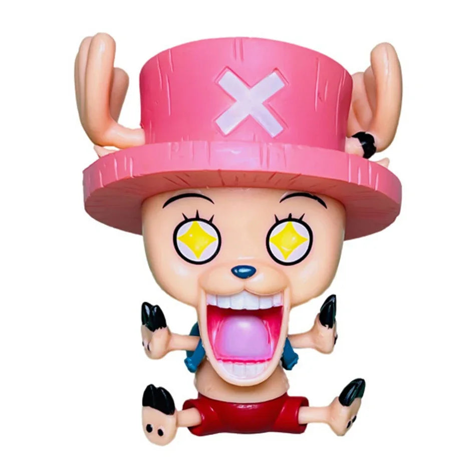 Anime One Piece Figure 17 Styles Zoro Luffy Sanji Ace Robin Nami Frank Usopp Brook Chopper PVC Decoration Figural Model Gift Toy