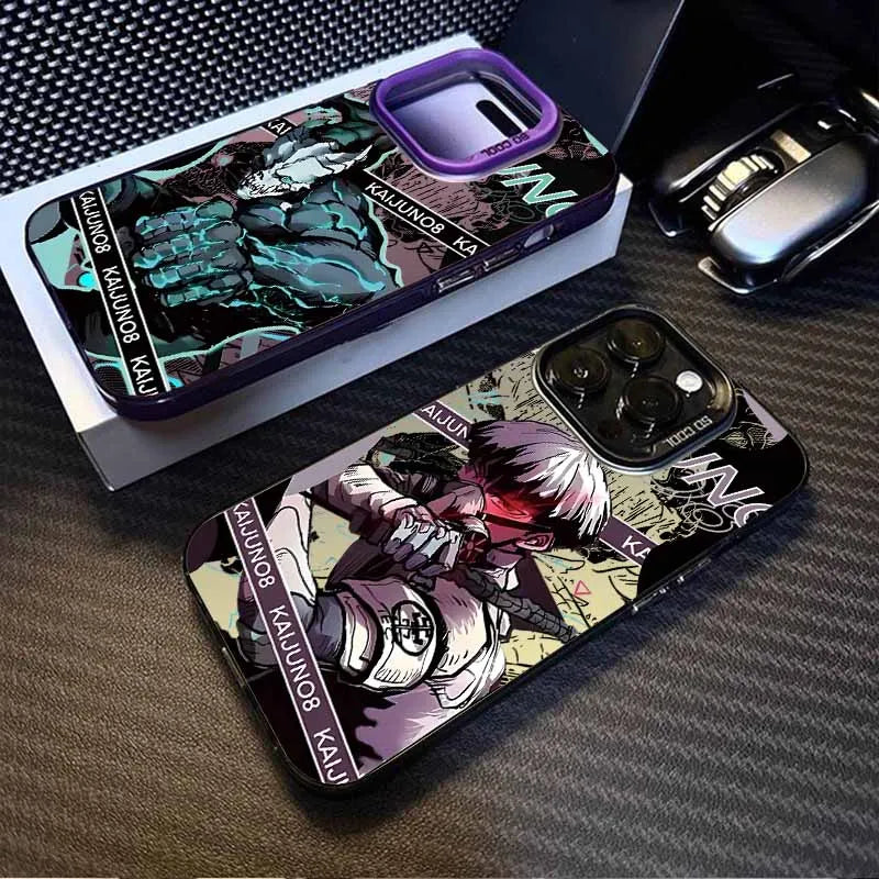 Hot blooded Anime Kaiju No. 8 Cover For Xiaomi Redmi Note 14 13 12 11E 11S 11 10 Pro Plus Lite Max Colorful Silver Phone Case