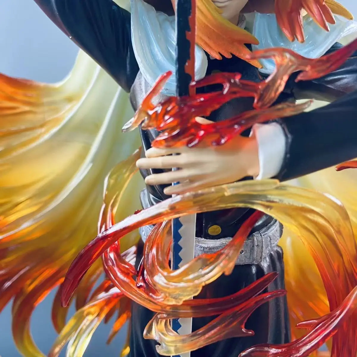 30cm Demon Slayer Rengoku Kyoujurou Anime Figure Rengoku Kyoujurou Figurine Pvc Model Statue Collection Decoration Desk Toy Gift