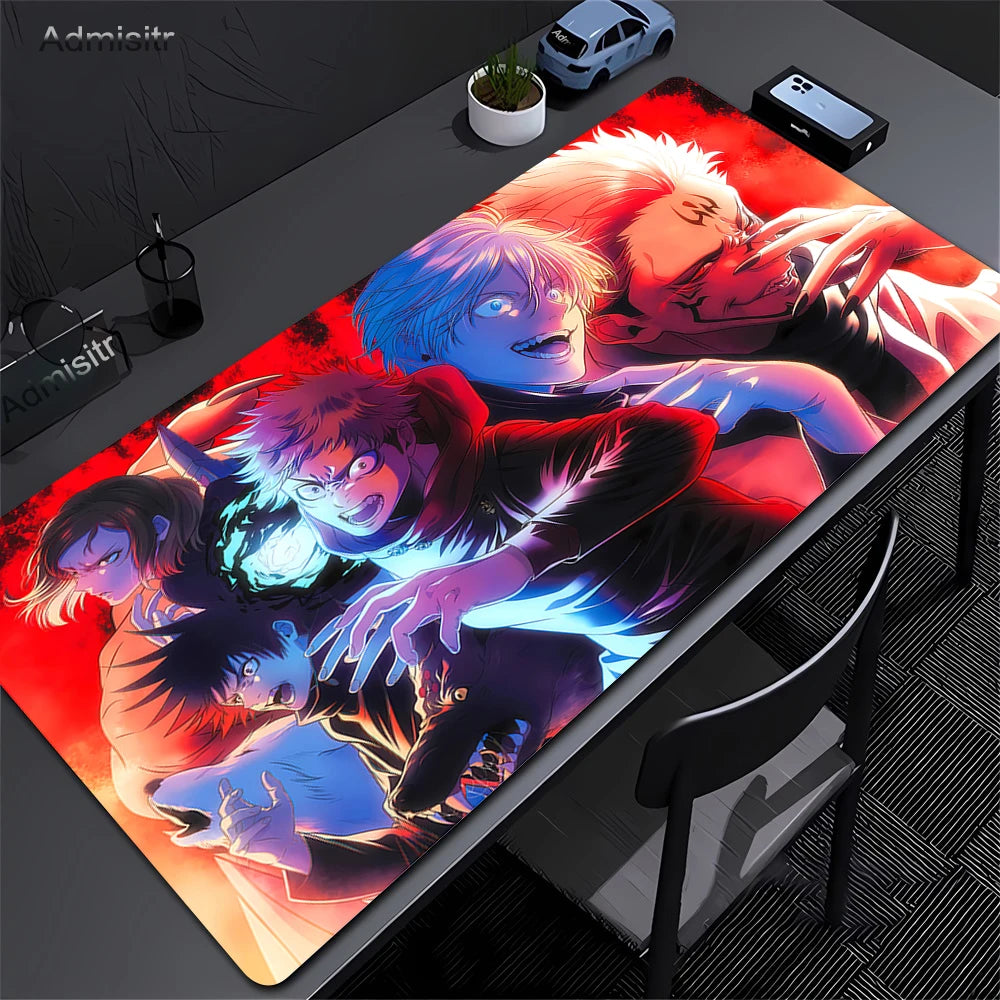 Jujutsu Kaisen Satoru Gojo Mousepad HD Printing Computer Gamers Locking Edge Non-slip Mouse Pad XXL 90x40cm Keyboard PC Deskmat