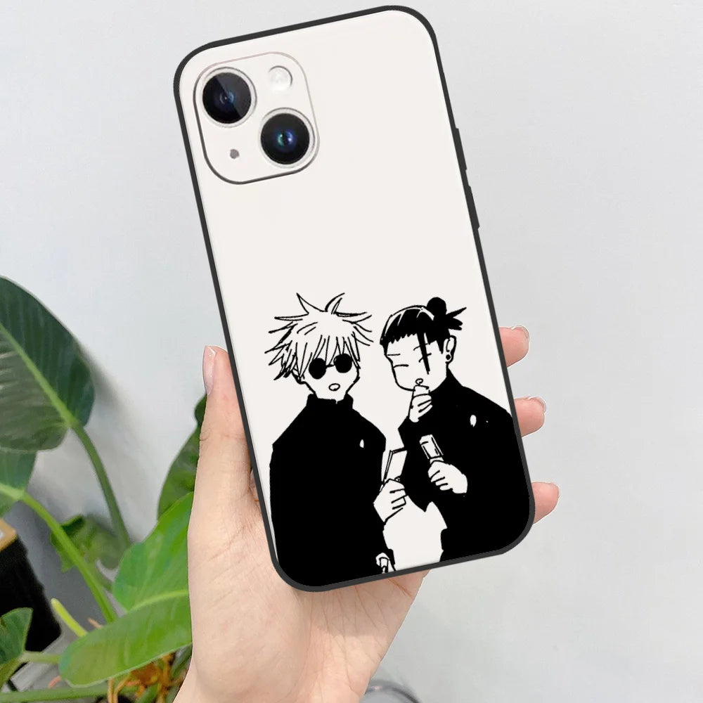 J-Jujutsu K-Kaisen Phone Case For IPhone 11,12,13,14,15,16,XS,XR,X,Mini,Pro,Max,Plus,Shell,Cover