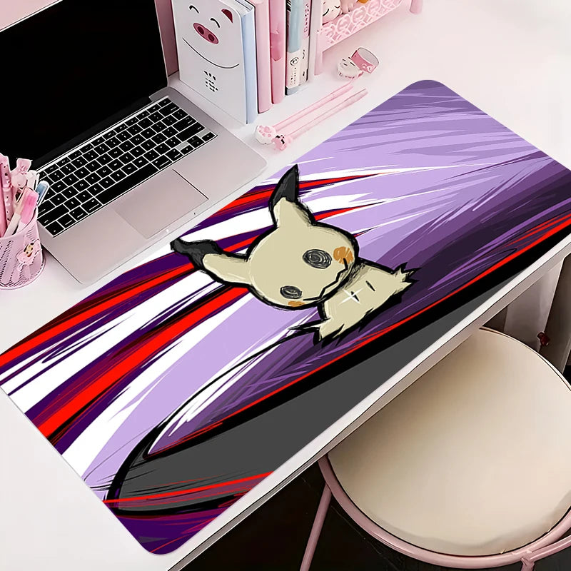 Mouse Pad Gamer XXL Custom Mouse Mat P-pokemon Mimikyu Desk Mats Table of Office Carpet Gamer Natural Rubber Mice Pad Mousepad
