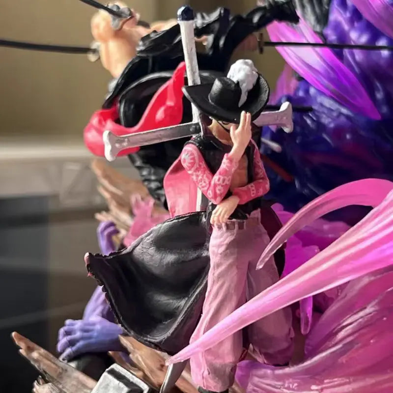 24cm One Piece Anime Figures Zoro Gk Figurine Onigashima King Of Hell Action Figure Pvc Statue Model Decoration Gift Toys