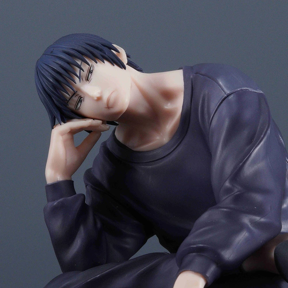 Anime JJK figure Gojo Satoru Fushiguro Toji model sitting pose action figure Computer desk decora car accessorie collection gift