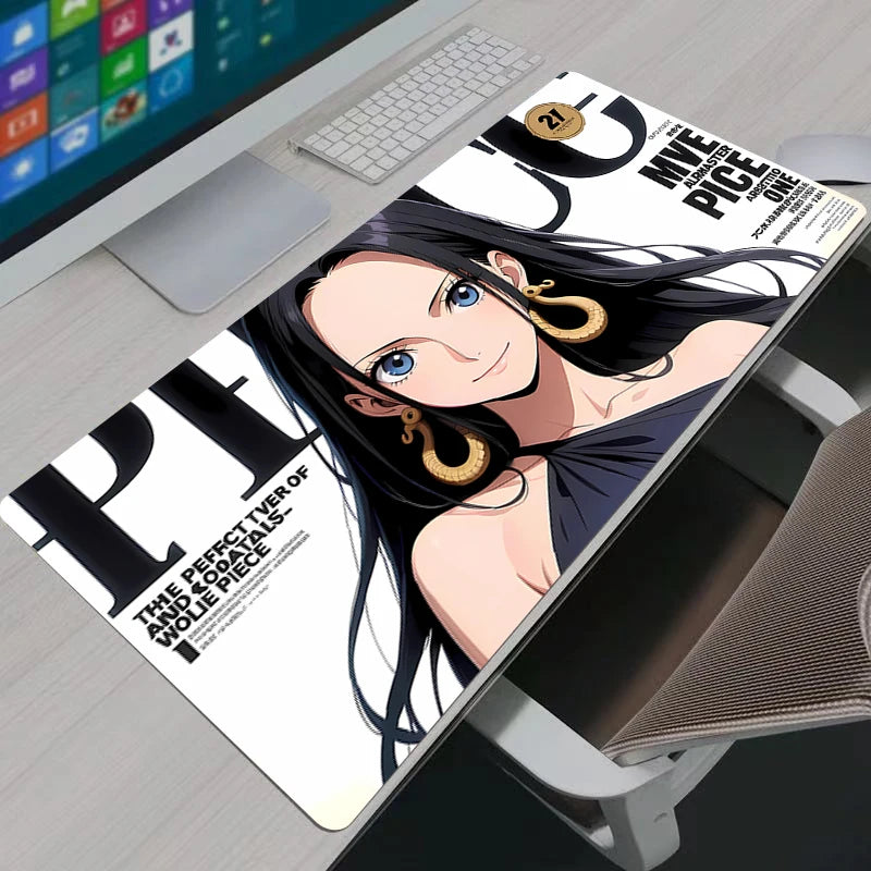 One Piece Boa·Hancock Anime Mouse Pad HD Print Computer Gamer Locking Edge Mousepad XXL Keyboard PC Mice Mats Pad For LOL Csgo