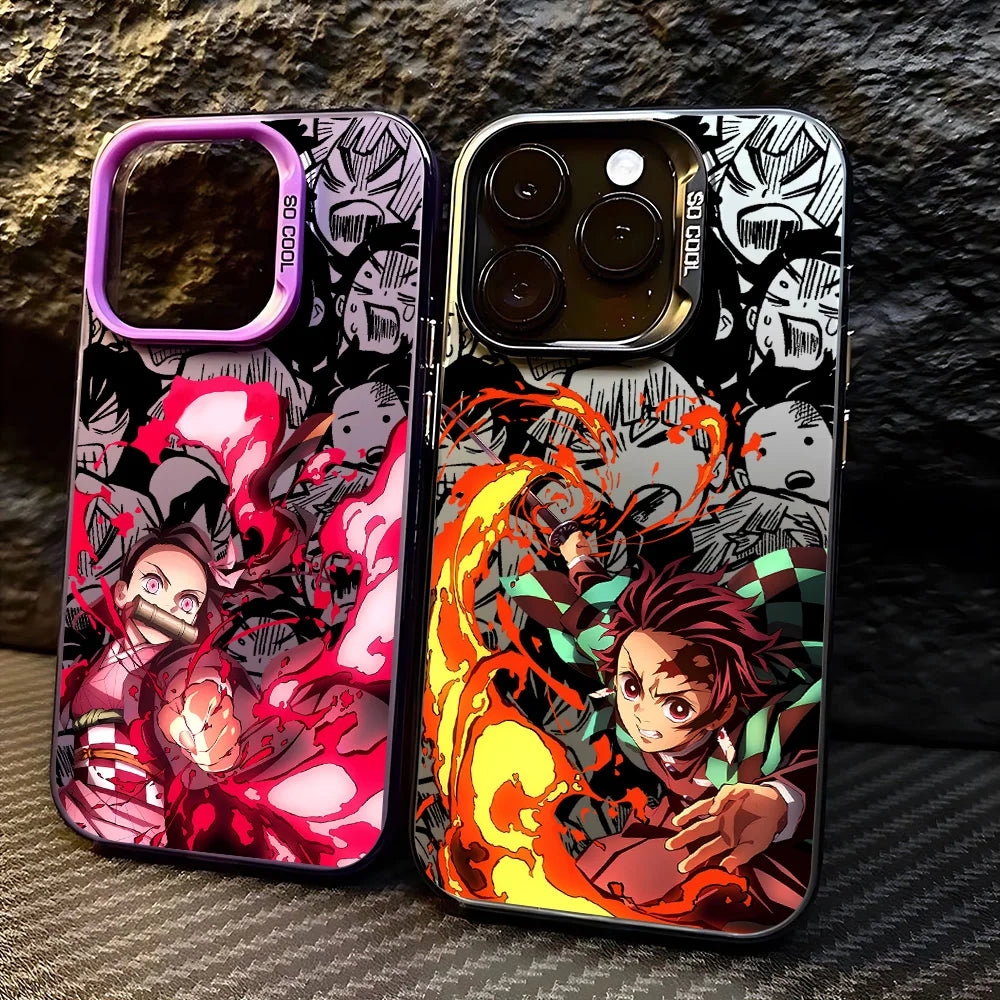 Anime D-Demon Slayers Tanjiroes Phone Case For iPhone 17 16e 16 15 14 13 12 11 mini Pro Max X XR 8 7 Air Plus Anti Matte Cover