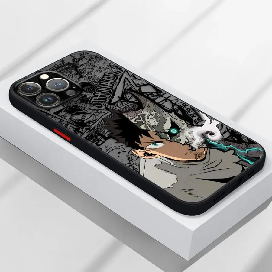 Kaiju No.8 Monster Form Phone Case for iPhone 11Pro 12 XS Max 16e 16 15 XR 13 Mini SE 14 Pro 7 8 Plus Matte Cover