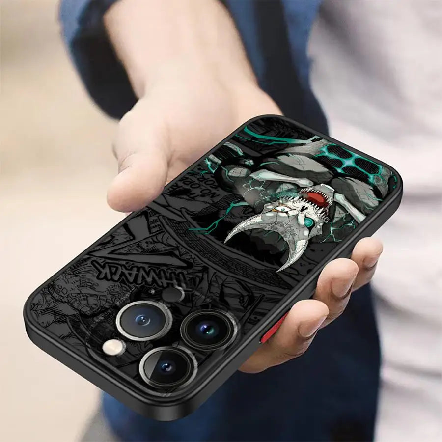 Kaiju No.8 Monster Form Phone Case for iPhone 11Pro 12 XS Max 16e 16 15 XR 13 Mini SE 14 Pro 7 8 Plus Matte Cover