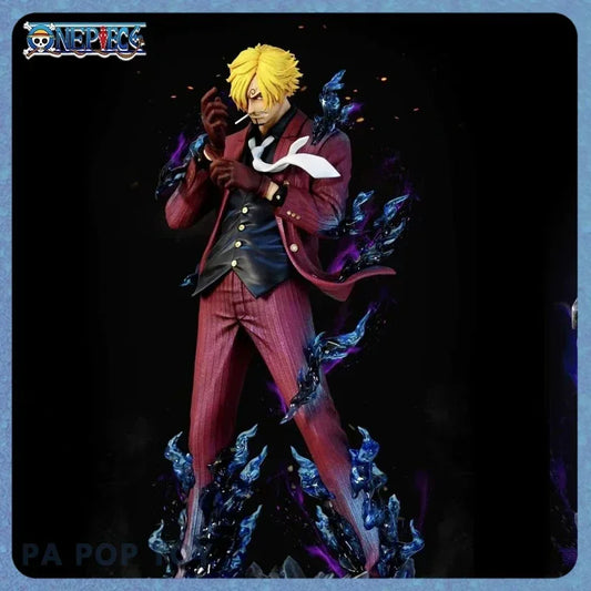 25cm One Piece anime character smoking Sanji PVC Action Figure Model Statue Decoration Collection Toys Birthday Gift