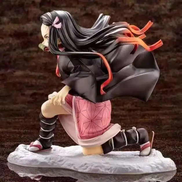 Demon Slayer Nezuko Battle Action Figure Anime Model Toy Gift Movable Doll Collectible Figurine