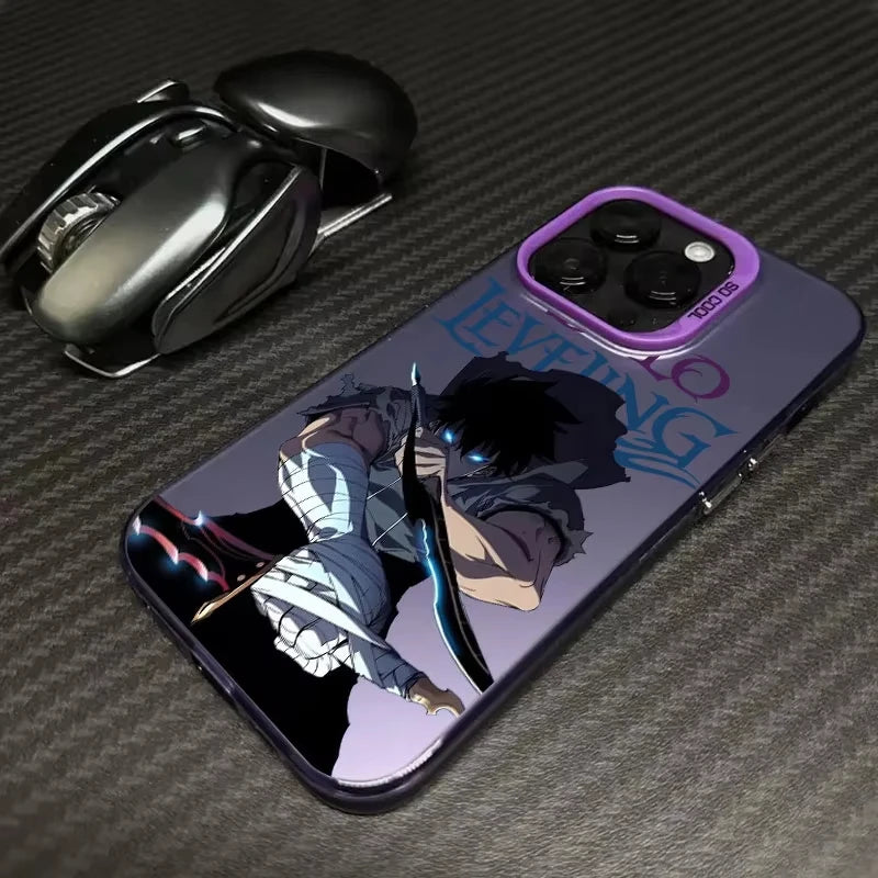 Solo Leveling ARISE Hot Anime Coque Phone Case For iPhone 17 16 15 14 13 12 11 Pro Max Plus 16E 17 Air Shockproof Back Cover
