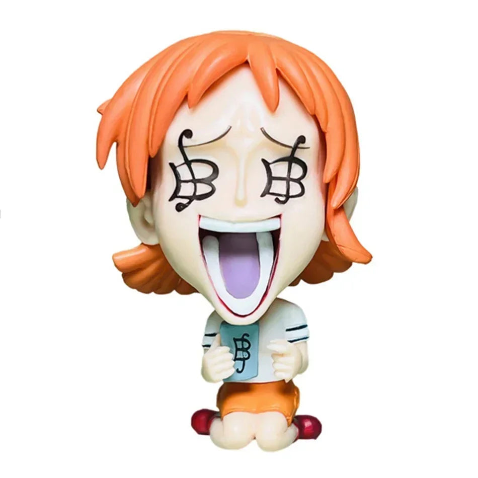 Anime One Piece Figure 17 Styles Zoro Luffy Sanji Ace Robin Nami Frank Usopp Brook Chopper PVC Decoration Figural Model Gift Toy