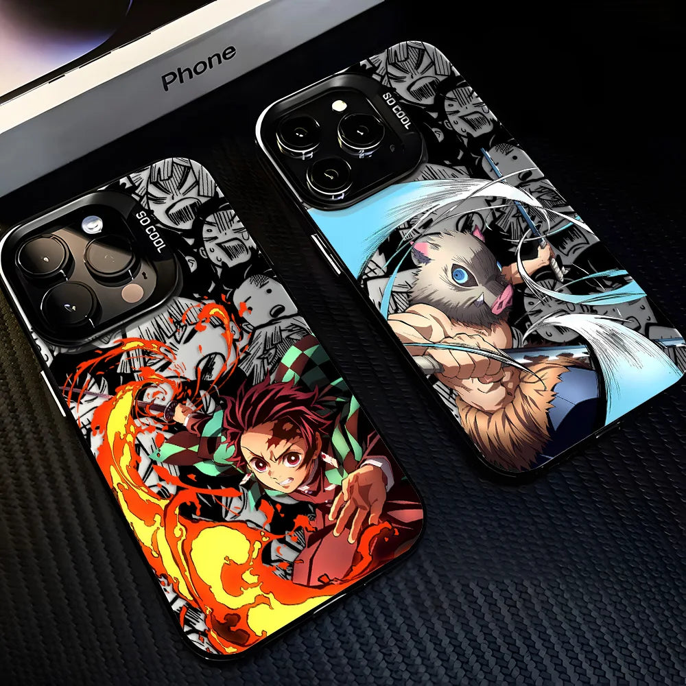 Anime D-Demon Slayers Tanjiroes Phone Case For iPhone 17 16e 16 15 14 13 12 11 mini Pro Max X XR 8 7 Air Plus Anti Matte Cover