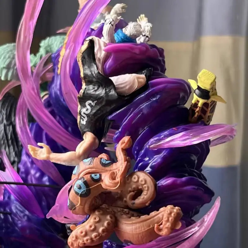 24cm One Piece Anime Figures Zoro Gk Figurine Onigashima King Of Hell Action Figure Pvc Statue Model Decoration Gift Toys