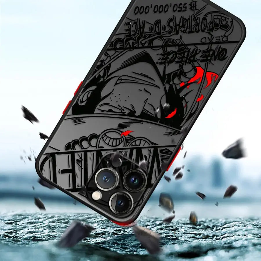 O-One P-PieceS Luffy Phone Case for Apple iPhone 15 16 Pro XS Max 13 14 Plus XR SE 7 8 12 11 Pro plus Matte