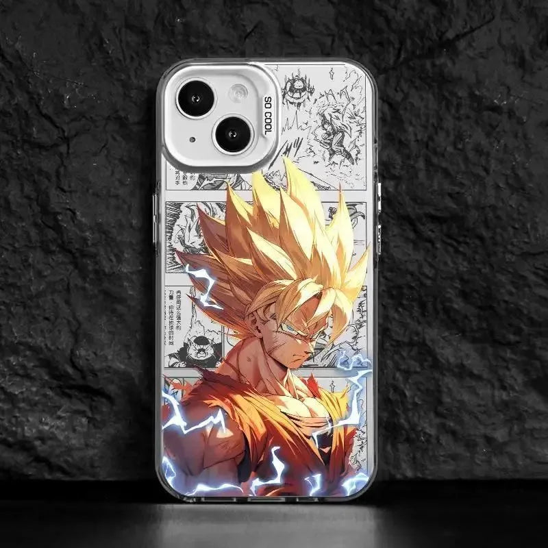 Dragons Balls Black Goku Phone Case For iPhone 16 15 14 13 12 11 Pro Max X XR XSMAX 8 7 Plus Candy Matte Shockproof Back Cover