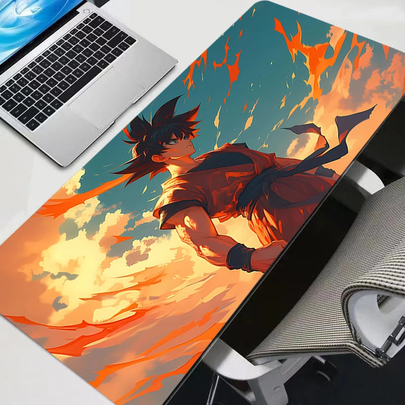 Colorful Gaming Keyboard Rug Laptop Japan Cool Anime DBZ Mouse pad XL Black Dragon Ball Z Desk Mat PC Gamer Carpet Home Mousepad