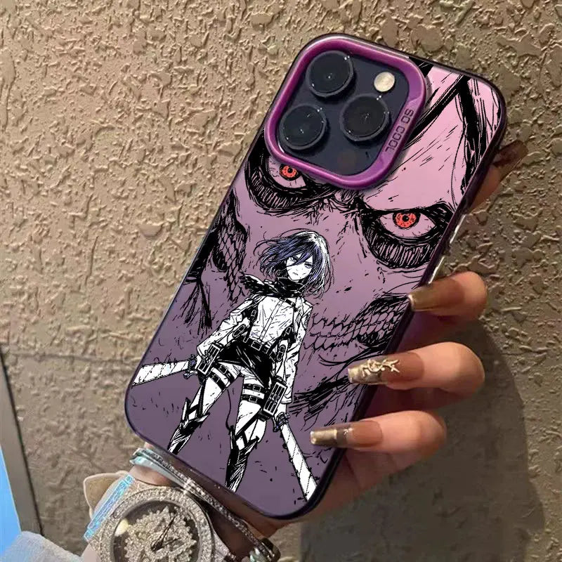 Mikasa Ackerman ATTACK ON TITAN Anime Coque For Apple iPhone 17 Air 16e 16 14 15 13 11 Pro Max 16 Plus 12 17Pro Case Phone Cover
