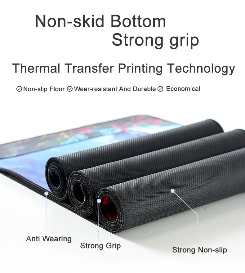 Large Gaming Mouse Pad Jujutsu Kaisen Gojo Satoru Mousepad LockEdge Thickened Computer Keyboard Desk Mat Rubber Anti slip Mats