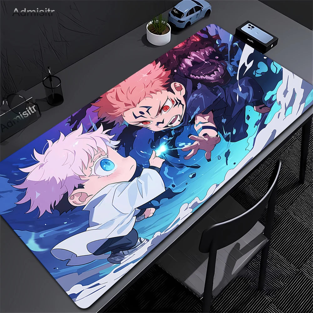 Jujutsu Kaisen Satoru Gojo Mousepad HD Printing Computer Gamers Locking Edge Non-slip Mouse Pad XXL 90x40cm Keyboard PC Deskmat