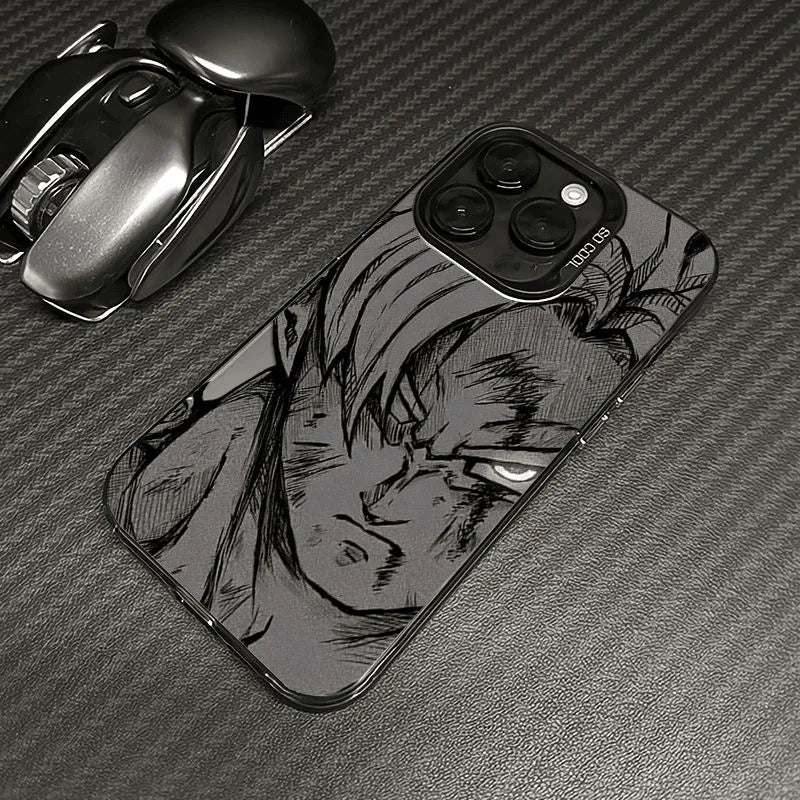 Dragons Balls Black Goku Phone Case For iPhone 16 15 14 13 12 11 Pro Max X XR XSMAX 8 7 Plus Candy Matte Shockproof Back Cover