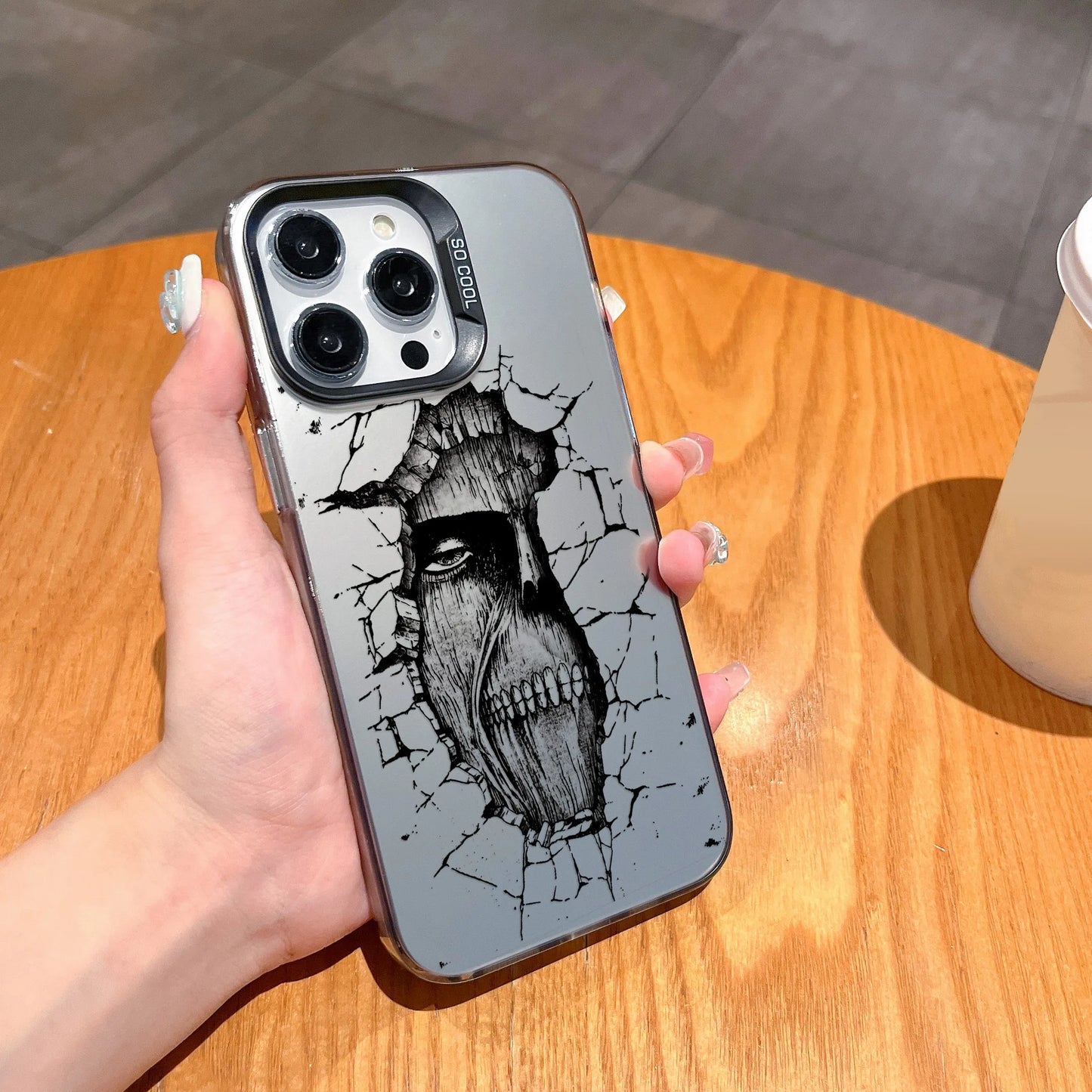 Hot Anime Attack On Titan New Phone Case For iPhone 15 14 13 12 11 Pro Max X XR XSMAX 8 7 Plus Candy Matte Shockproof Back Cover