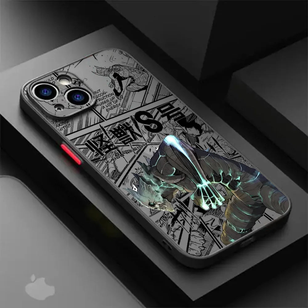 Matte Transparent Back Cover Kaiju No 8 Kafka Phone Case For iPhone 16 15 14 13 12 11 Mini Pro Max X XR XSMax 7 8 Plus