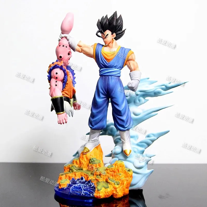 NEW Son Goku Figure Dragon Ball Anime Super Saiyan Goku Vs Majin Buu Action Figures Statue Collection Model Kids Toys Birthday