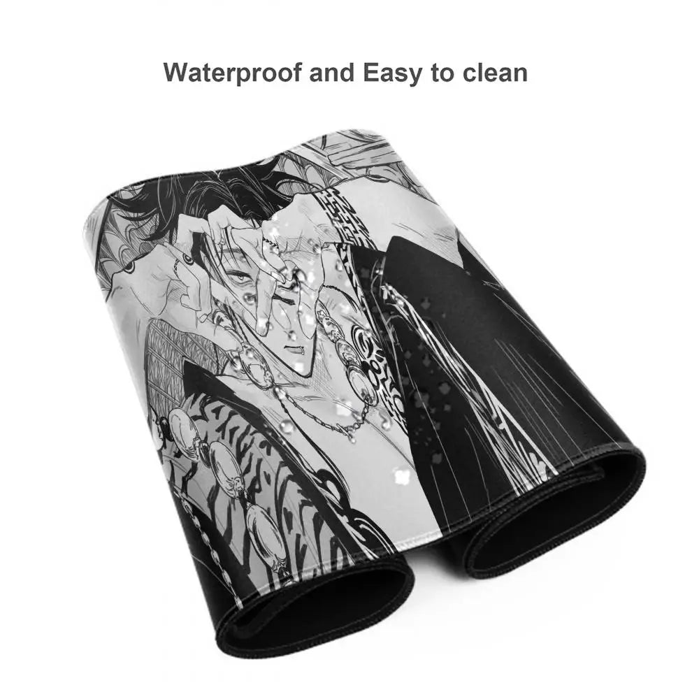 90x40CM Black Anime Jujutsu Kaisen Large Mouse Pad Ryomen Sukuna MousePads Computer Gaming Peripheral Accessories Desk Mat