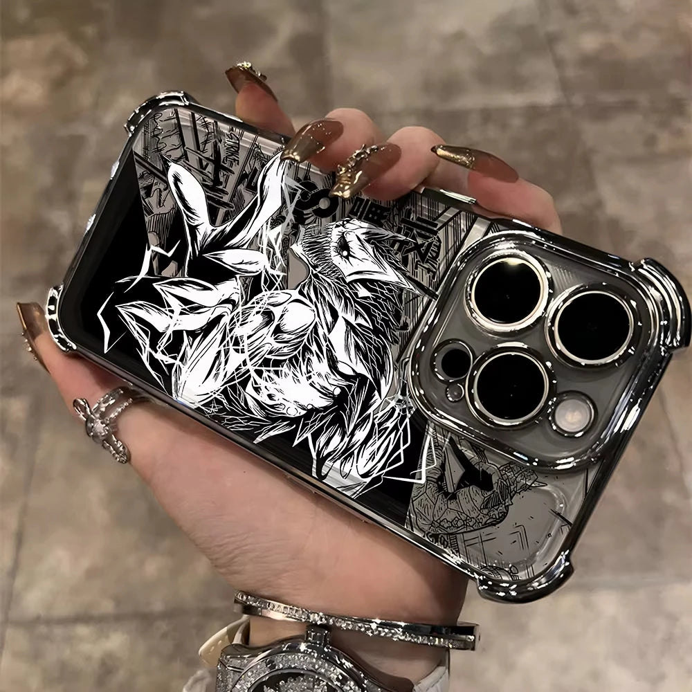 Anime Kaiju No 8 Kafka Phone Case For iPhone 16 e 15 14 13 12 11 Pro Max XS X XR Plus Mini SE 2020 2022 Plating Coque Funda