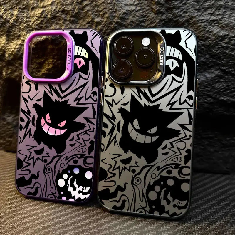 Pokemons Gengar Pocket Monster Anime Coque For Apple iPhone 16e 16 14 15 13 11 Pro Max Plus 12 Mini Shockproof Case Phone Cover