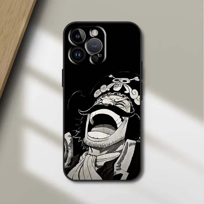 O-One Pieces Anime Cover For Apple iPhone 16 15 14 13 12 11 XS X Mini Plus Pro Max Black Phone Case