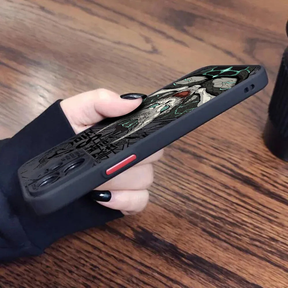 Matte Transparent Back Cover Kaiju No 8 Kafka Phone Case For iPhone 16 15 14 13 12 11 Mini Pro Max X XR XSMax 7 8 Plus