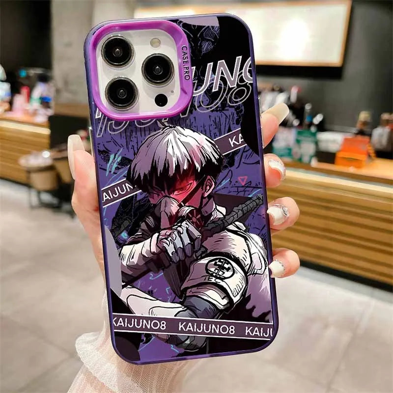 Hot blooded Anime Kaiju No. 8 Cover For Xiaomi Redmi Note 14 13 12 11E 11S 11 10 Pro Plus Lite Max Colorful Silver Phone Case