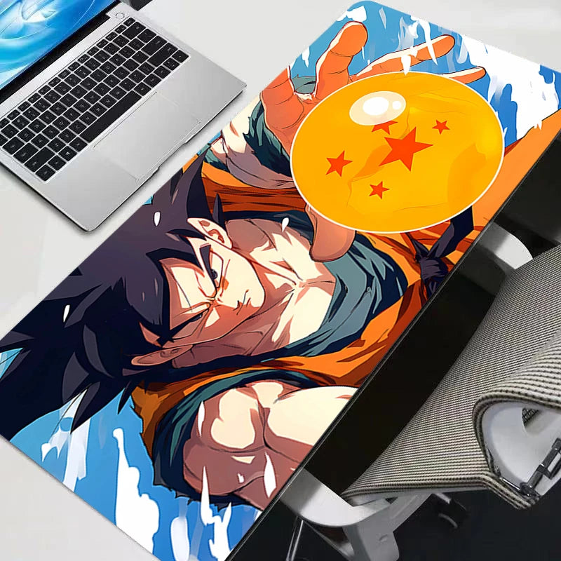 Colorful Gaming Keyboard Rug Laptop Japan Cool Anime DBZ Mouse pad XL Black Dragon Ball Z Desk Mat PC Gamer Carpet Home Mousepad