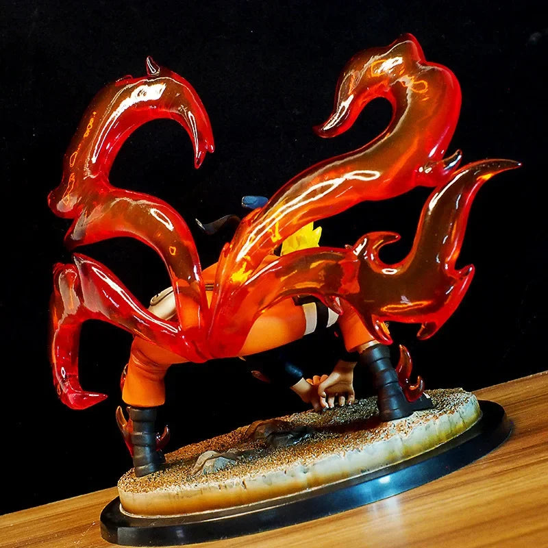 Naruto Four-tailed Naruto Uzumaki Tatue Model Desktop Decoration GK Collection Handmade Model Anime Figure Model Toy Kid Gifts