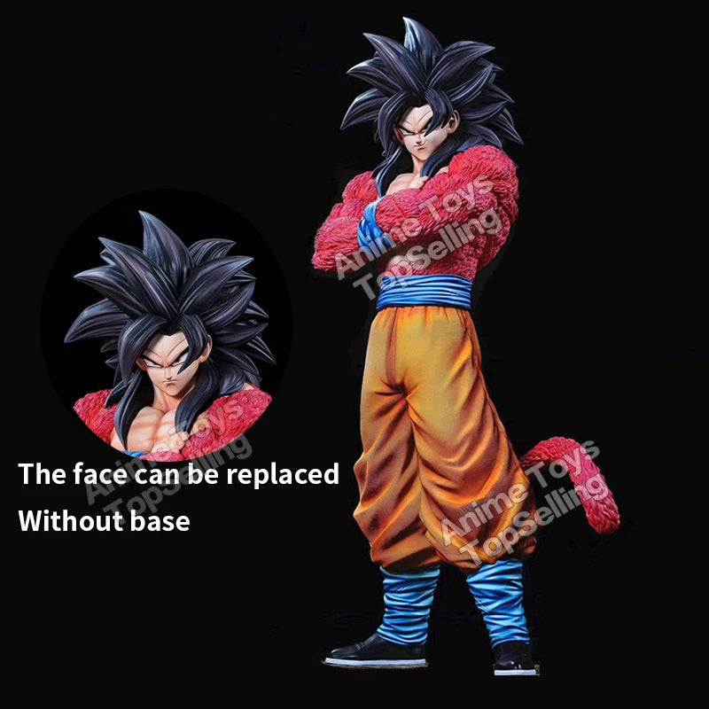 Anime Dragon Ball Figure Super Saiyan 4  Son Goku Statue PVC Collection Model Toys Gifts