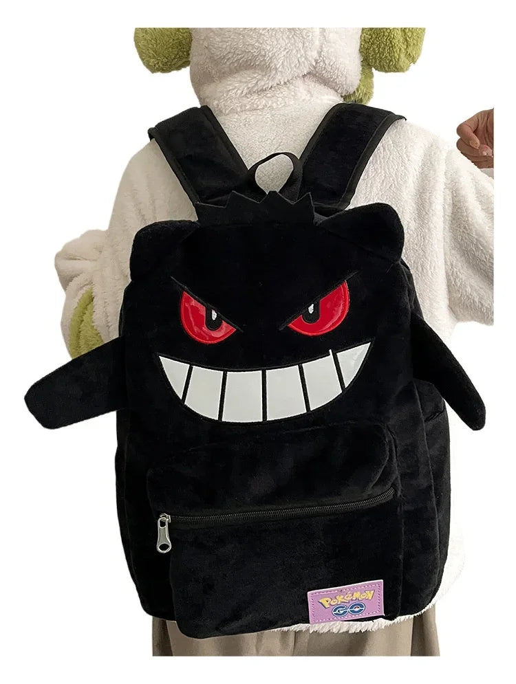 Gengar Backpack Trendy Cool Large Bag Cute Cartoon Kawaii Couple Gift Storage Toys Anime Accessories