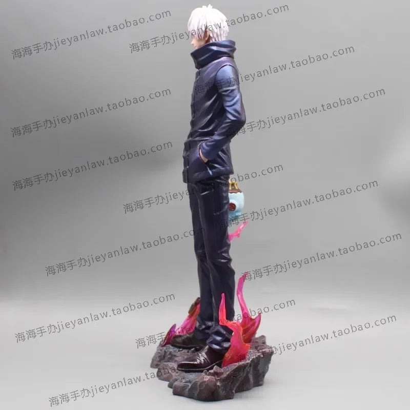 Jujutsu Kaisen Anime Figures Satoru Gojo Figure 2 Heads 2 Arms Action Figurine Statue Collection Ornament Model Christmas Gifts