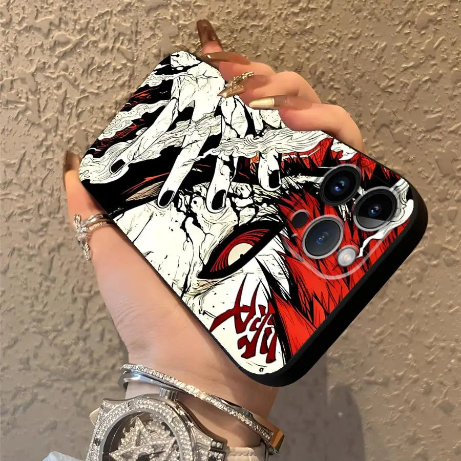 Soft Back Phone Cover Case for iPhone 7 8 11 X XS XR 13 Mini 17Air 15 Plus 17 16 Pro Max 12 SE 14 Anime Cool Gaara