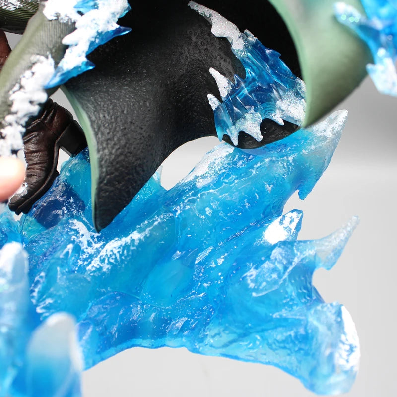 One Piece Aokiji Kuzan Anime Figures 2 Heads 30cm Gk Figurine Pvc LED Luminous Model Statue Collection Decora Toy Christmas Gift