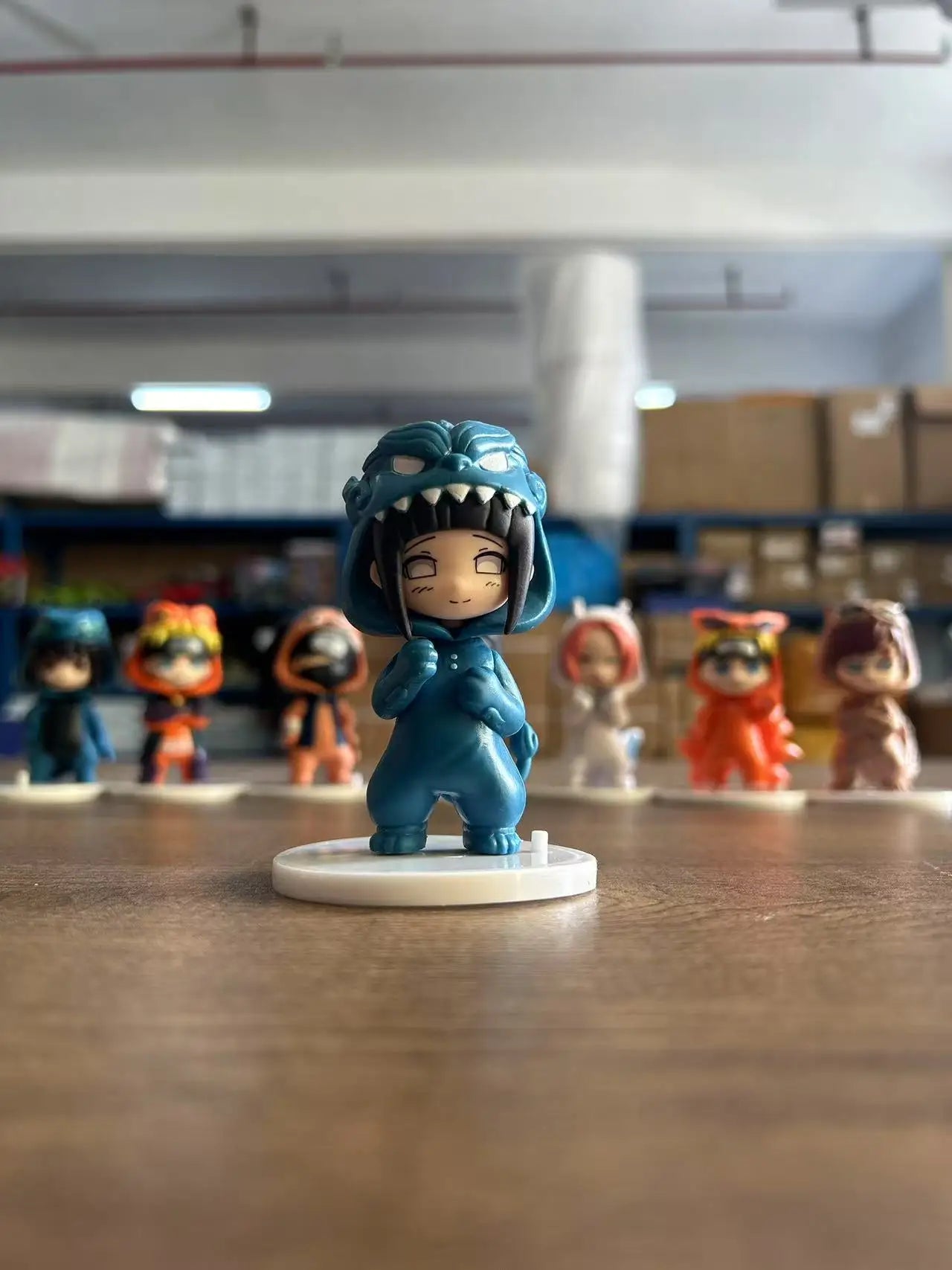 Naruto Bnfigureq Pajamars Series Blind Box Action Figures Model Sasuke Kakashi Costume Design Decoration Gift Toy